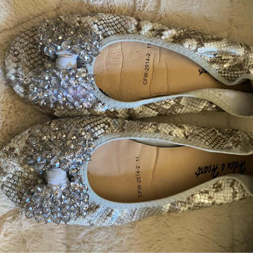 Be dazzled ballerina flat , size 11